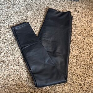 Wilfred Black Faux Leather Pants